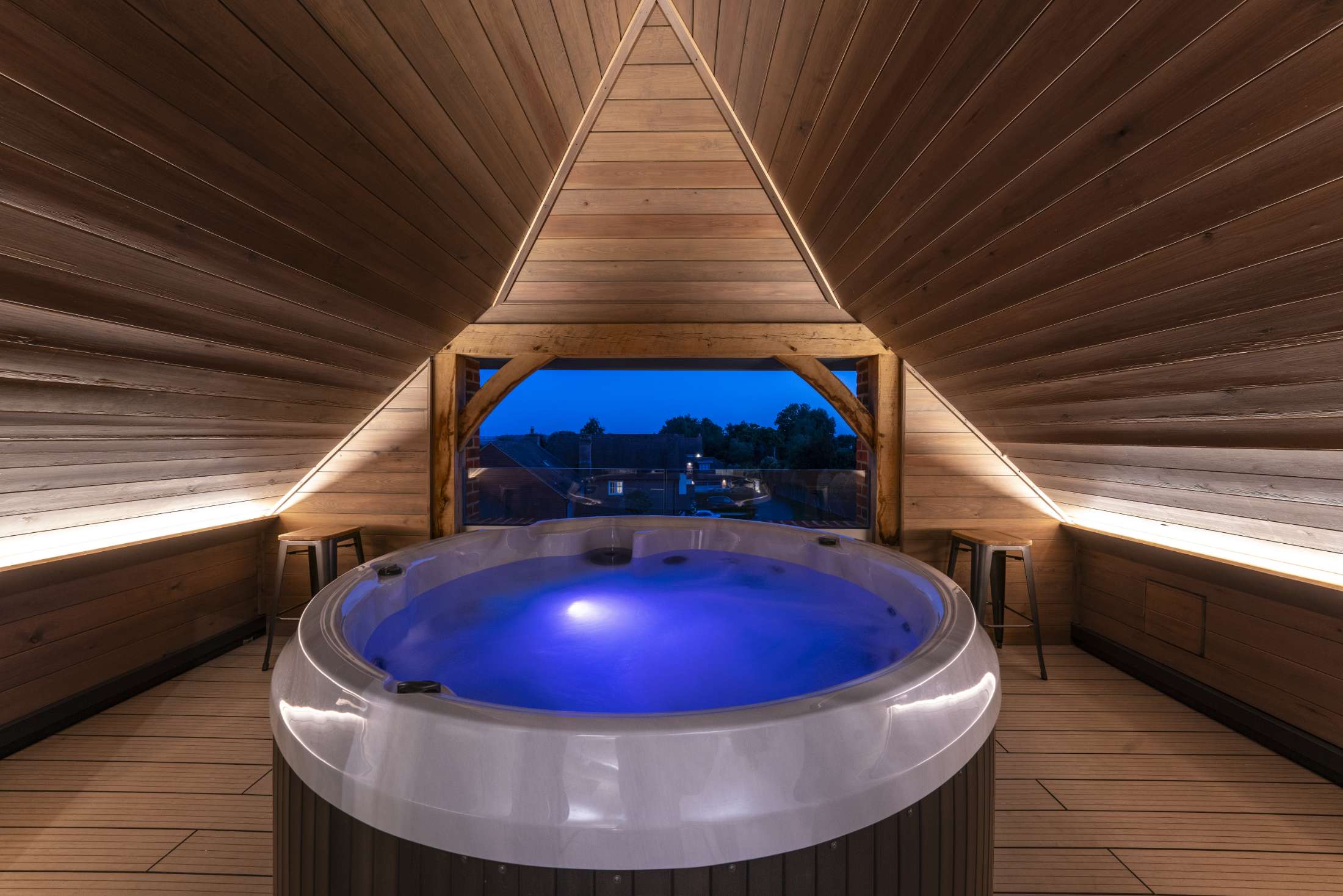 Image of hot tub within Skyfall development